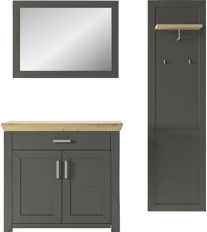 Set one by Musterring Halmeubelset GA York Kombi 59 met spiegel en commode (set 3-delig)