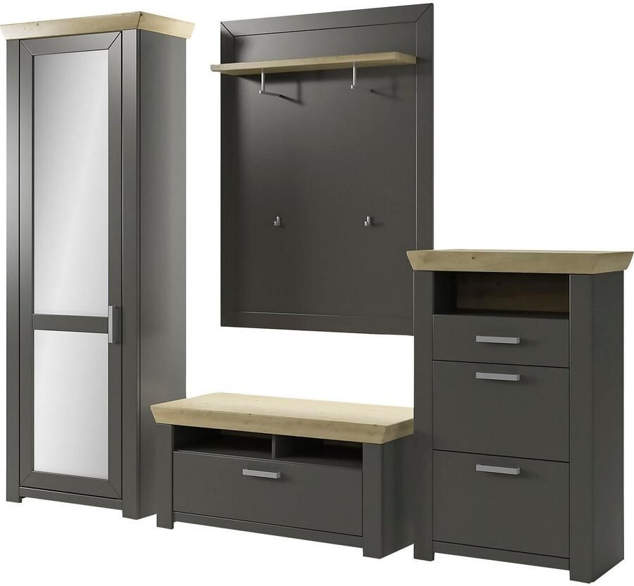 Set one by Musterring Halmeubelset GA York Kombi 60 met kapstokpaneel (set 4-delig)