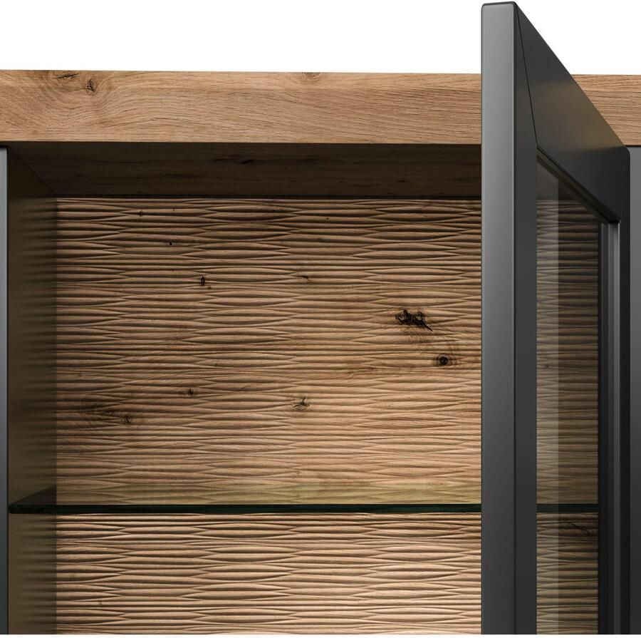 Set one by Musterring Highboard York Type 13 en 14 met Glazendeur en lade 3 kleurvarianten B 105 cm - Foto 2