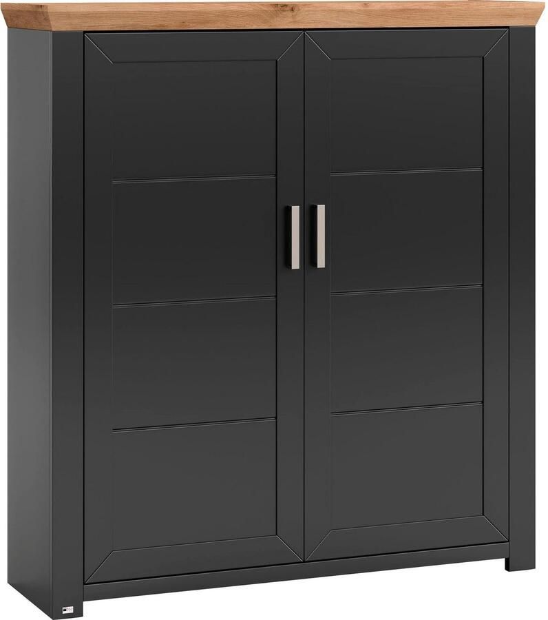 Set one by Musterring Highboard York Type 19 met 3 lades en flessenrek landhuisstijl B 129cm - Foto 4
