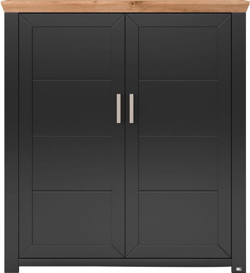 Set one by Musterring Highboard York Type 19 met 3 lades en flessenrek landhuisstijl B 129cm - Foto 3