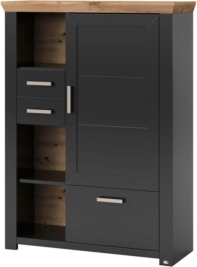 Set one by Musterring Highboard York Type 25 en 26 in 3 kleurvarianten verlichting optioneel breedte 105 cm - Foto 2