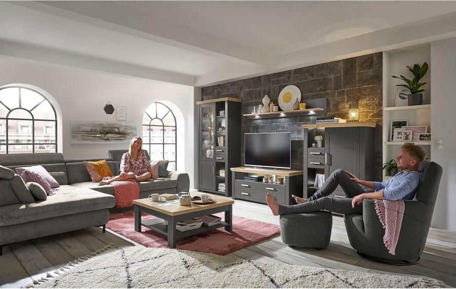 Set one by Musterring Highboard York Type 25 en 26 in 3 kleurvarianten verlichting optioneel breedte 105 cm - Foto 4