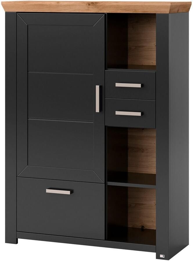 Set one by Musterring Highboard York Type 25 en 26 in 3 kleurvarianten verlichting optioneel breedte 105 cm - Foto 2