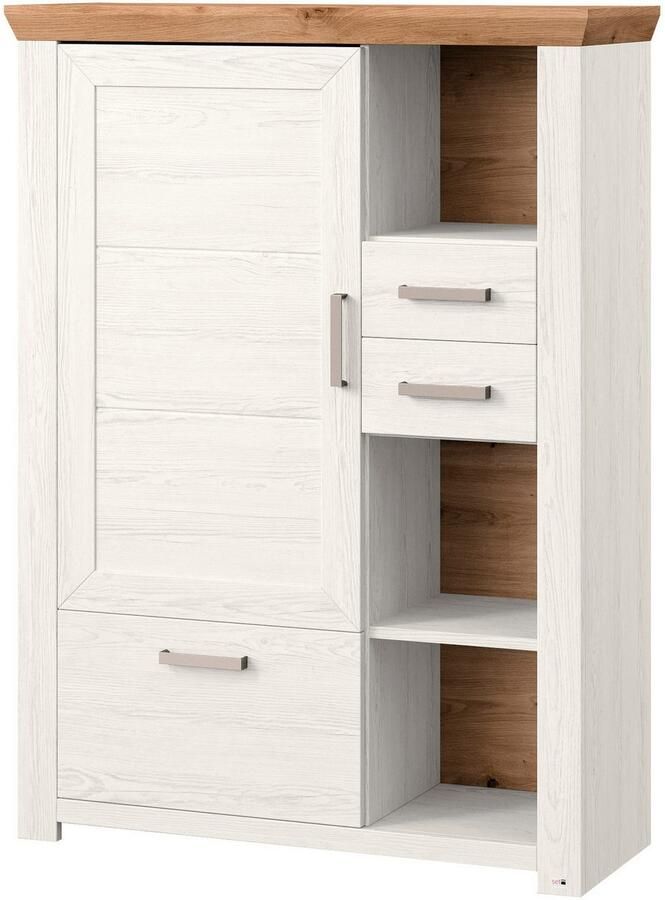 Set one by Musterring Highboard York Type 25 en 26 in 3 kleurvarianten verlichting optioneel breedte 105 cm - Foto 2