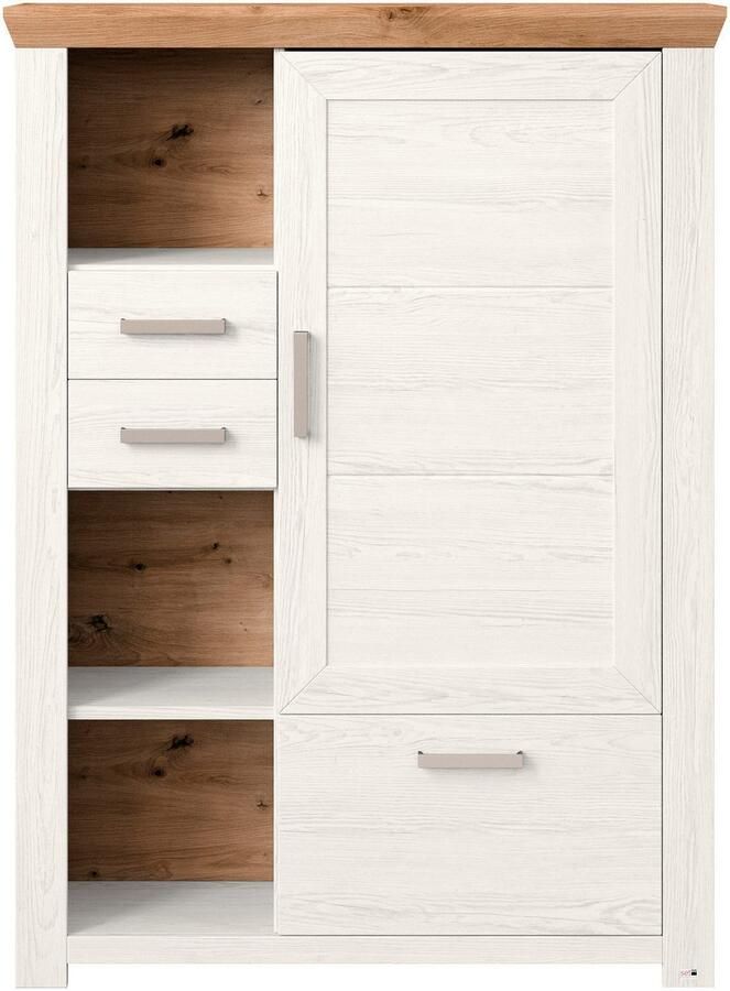 Set one by Musterring Highboard York Type 25 en 26 in 3 kleurvarianten verlichting optioneel breedte 105 cm - Foto 3