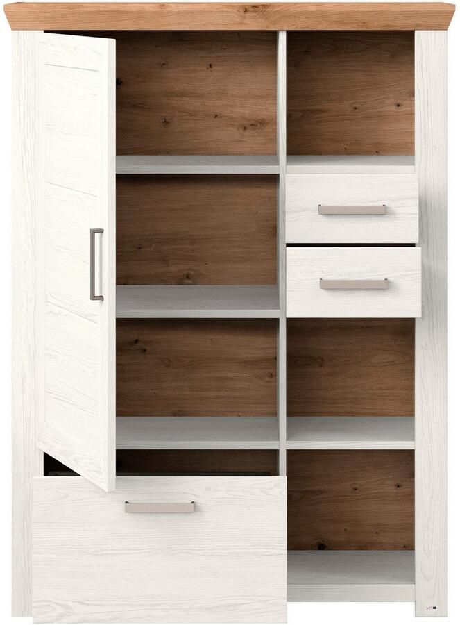 Set one by Musterring Highboard York Type 25 en 26 in 3 kleurvarianten verlichting optioneel breedte 105 cm - Foto 4