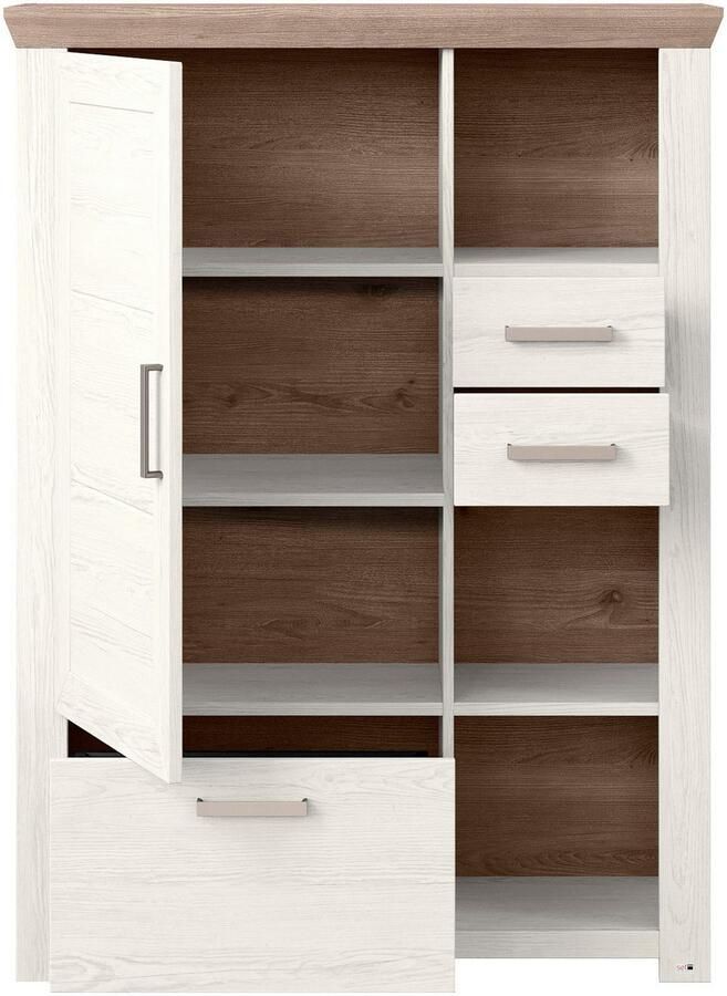 Set one by Musterring Highboard York Type 25 en 26 in 3 kleurvarianten verlichting optioneel breedte 105 cm - Foto 4