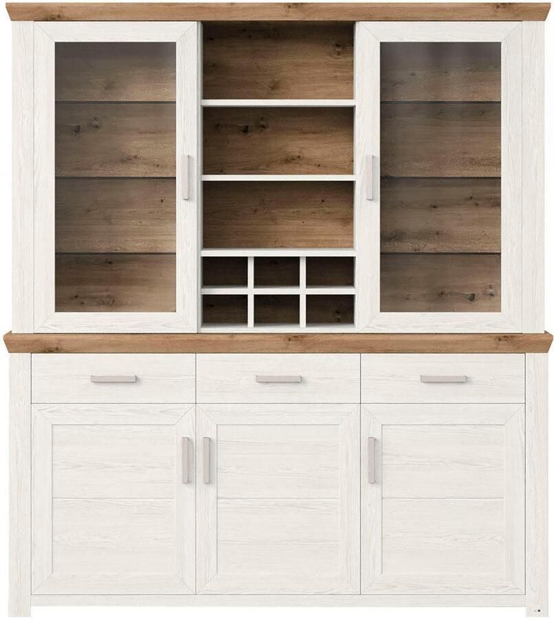 Set one by Musterring Kastenset York met glazen deuren optioneel met verlichting 3 kleuren breedte 184 cm (2 stuks) - Foto 6