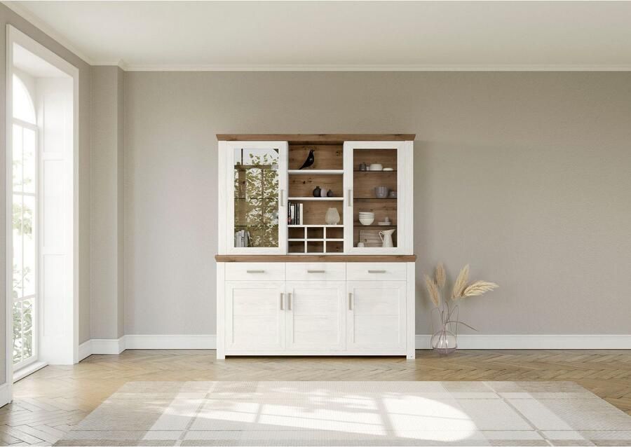 Set one by Musterring Kastenset York met glazen deuren optioneel met verlichting 3 kleuren breedte 184 cm (2 stuks) - Foto 4