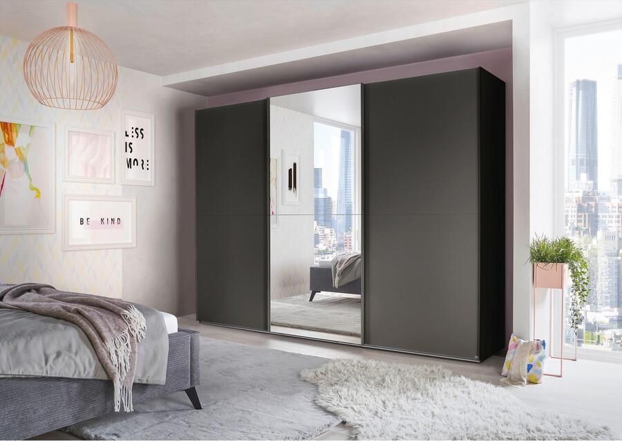 Set one by Musterring Schuifdeurkast Henderson met spiegel inclusief planken en garderobestangen - Foto 5