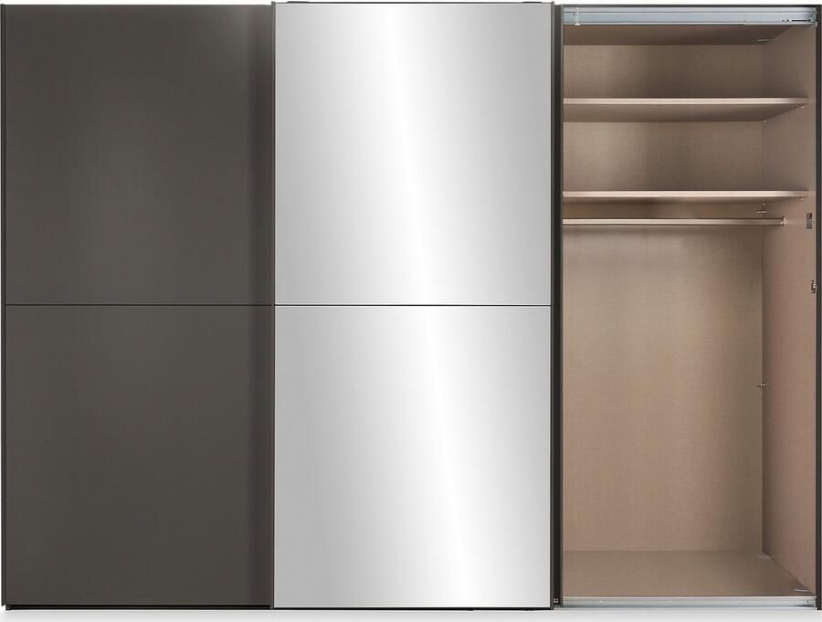 Set one by Musterring Schuifdeurkast Henderson met spiegel inclusief planken en garderobestangen - Foto 3