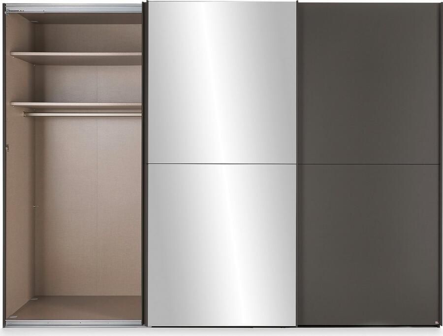 Set one by Musterring Schuifdeurkast Henderson met spiegel inclusief planken en garderobestangen