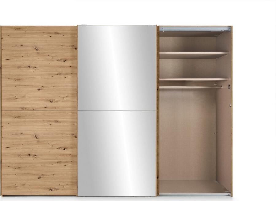 Set one by Musterring Schuifdeurkast Henderson met spiegel inclusief planken en garderobestangen - Foto 3