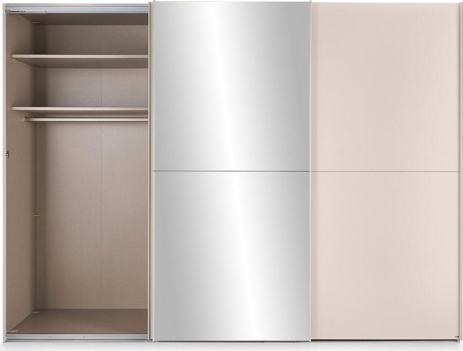 Set one by Musterring Schuifdeurkast Henderson met spiegel inclusief planken en garderobestangen