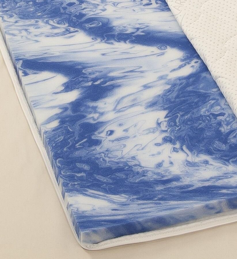 Set one by Musterring Topmatras Florida Silvercare gel schuim Gelschuimkern met stretch-dubbeldoekhoes met Silver Protect