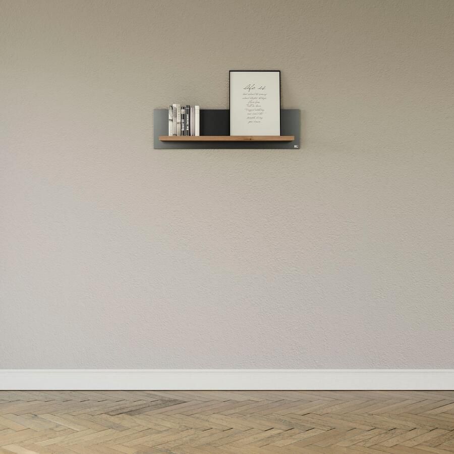 Set one by Musterring Wandplank York in drie maten en kleuren verlichting optioneel 1 legplank - Foto 5