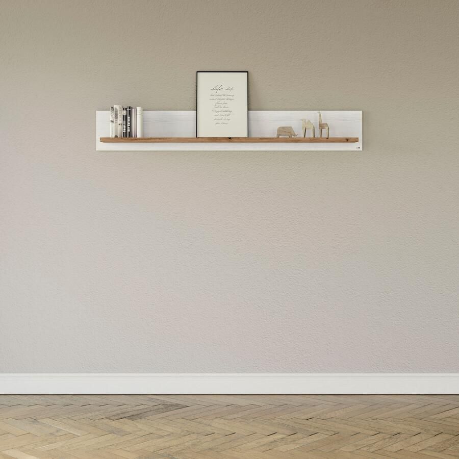 Set one by Musterring Wandplank York in drie maten en kleuren verlichting optioneel 1 legplank - Foto 5