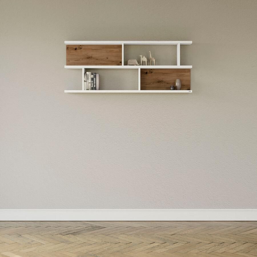 Set one by Musterring Wandplank York Type 43 met 3 planken 3 kleuren verlichting optioneel B 150 cm - Foto 5