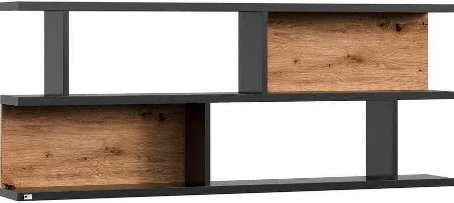 Set one by Musterring Wandplank York Type 43 met 3 planken 3 kleuren verlichting optioneel B 150 cm - Foto 3