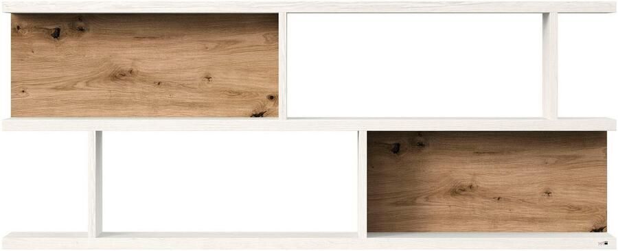 Set one by Musterring Wandplank York Type 43 met 3 planken 3 kleuren verlichting optioneel B 150 cm - Foto 4