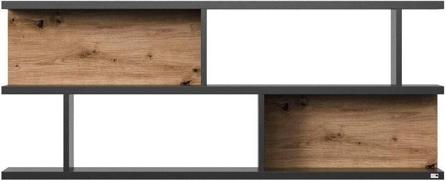 Set one by Musterring Wandplank York Type 43 met 3 planken 3 kleuren verlichting optioneel B 150 cm - Foto 5