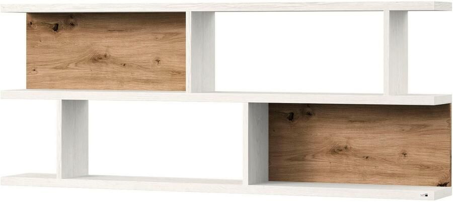 Set one by Musterring Wandplank York Type 43 met 3 planken 3 kleuren verlichting optioneel B 150 cm - Foto 3