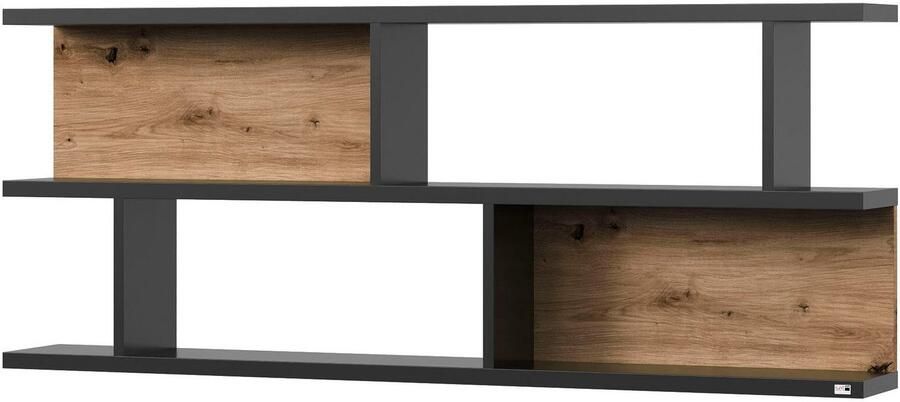 Set one by Musterring Wandplank York Type 43 met 3 planken 3 kleuren verlichting optioneel B 150 cm - Foto 4