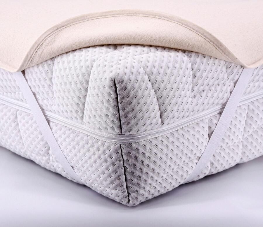 SETEX MATRATZEN UND KISSEN Matrasdek Matrasbeschermer molton SETEX katoen huidvriendelijke matrasbeschermer in 90x200 en 100x200 cm (voordeelset) - Foto 4