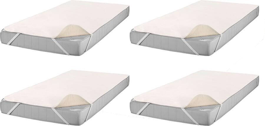 SETEX MATRATZEN UND KISSEN Matrasdek Matrasbeschermer molton SETEX katoen huidvriendelijke matrasbeschermer in 90x200 en 100x200 cm (voordeelset) - Foto 2