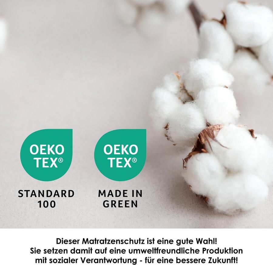 SETEX MATRATZEN UND KISSEN Matrasdek Molton span onderlegger geschikt voor allergieën (huisstofallergie) - Foto 3