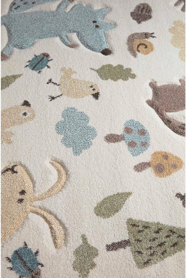 Sigikid Kindervloerkleed Forest Bosdierendesign korte pool - Foto 6