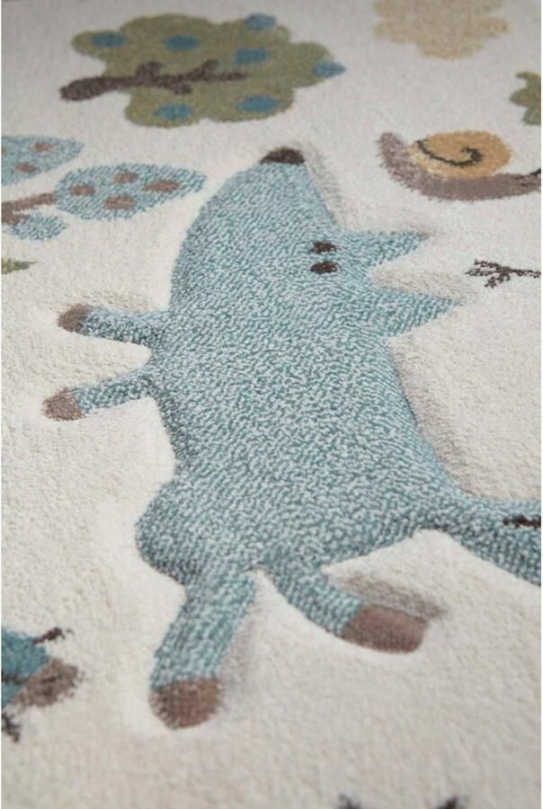 Sigikid Kindervloerkleed Forest Bosdierendesign korte pool - Foto 8