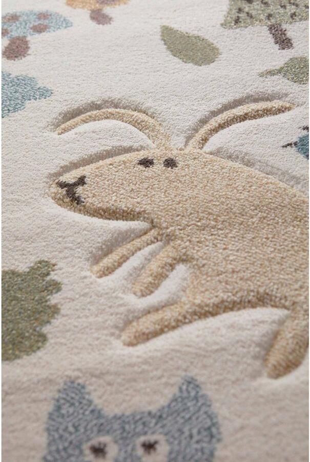 Sigikid Kindervloerkleed Forest Bosdierendesign korte pool - Foto 7