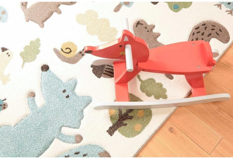 Sigikid Kindervloerkleed Forest Bosdierendesign korte pool - Foto 2