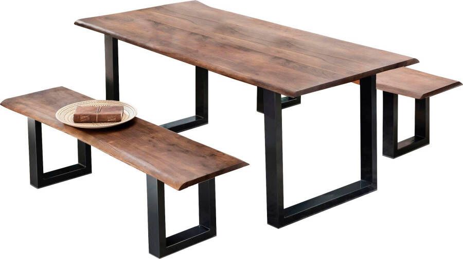 SIT Eettafel Tops&Tables met tafelblad van acacia in boomstam-look alsof het zo gegroeid is - Foto 2