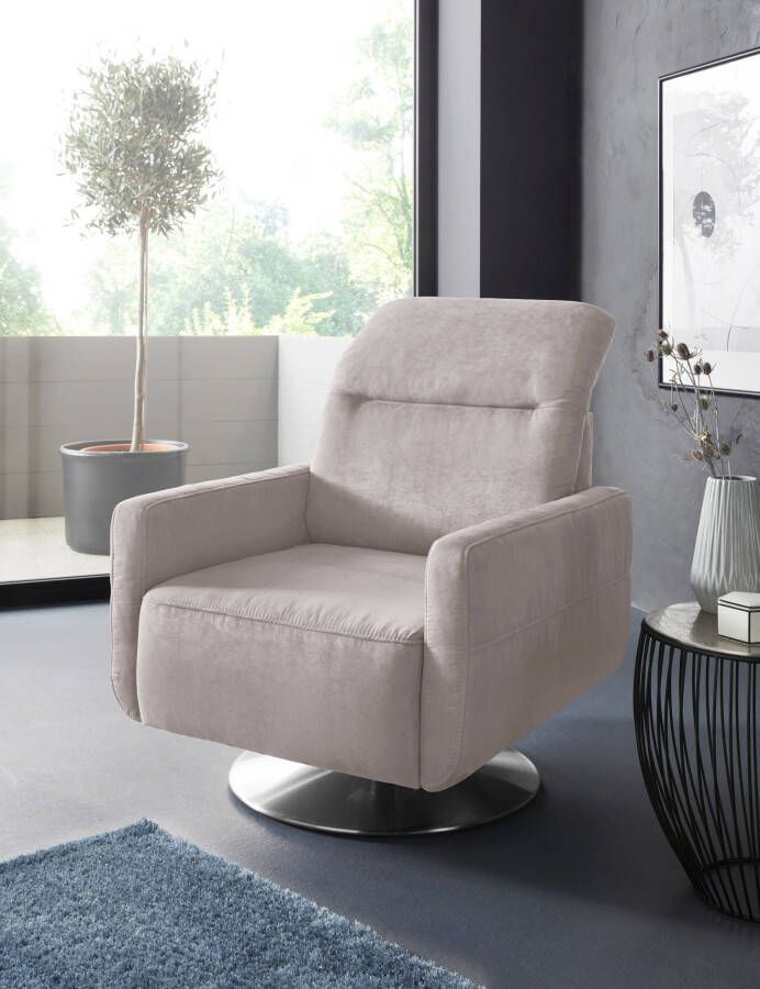 Sit&more Draaibare fauteuil GIZEH met verstelbare hoofdsteun met binnenvering - Foto 6