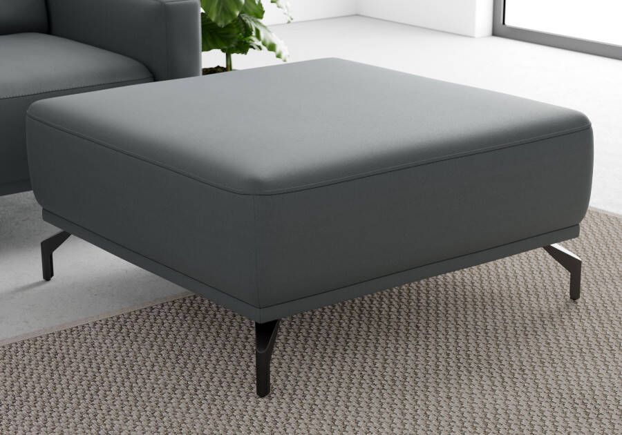 Sit&more Hocker Bailando met binnenvering en zwarte matte metalen poten