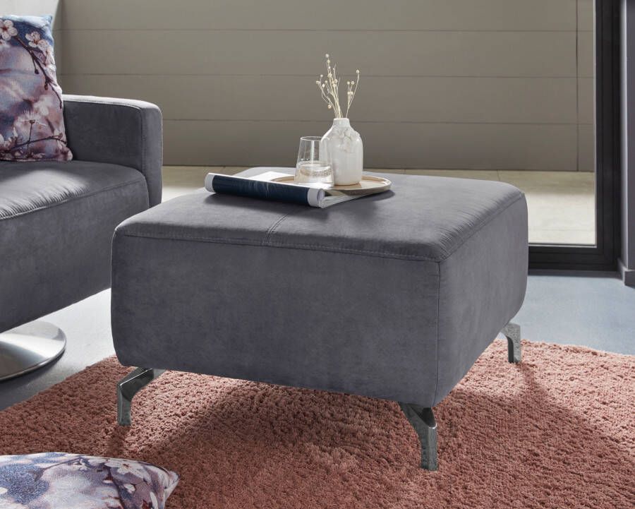 Sit&more Hocker GIZEH Poothoogte 12 cm naar keuze in 2 verschillende pootkleuren - Foto 5
