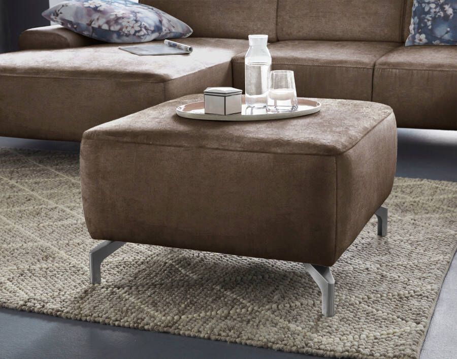 Sit&more Hocker GIZEH Poothoogte 12 cm naar keuze in 2 verschillende pootkleuren - Foto 5