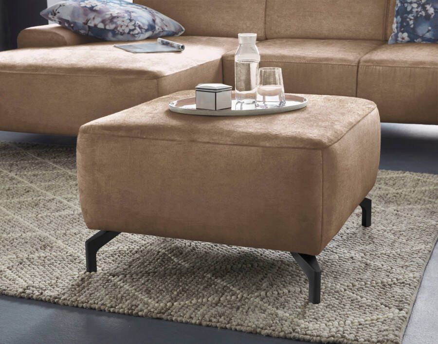 Sit&more Hocker GIZEH Poothoogte 12 cm naar keuze in 2 verschillende pootkleuren - Foto 5