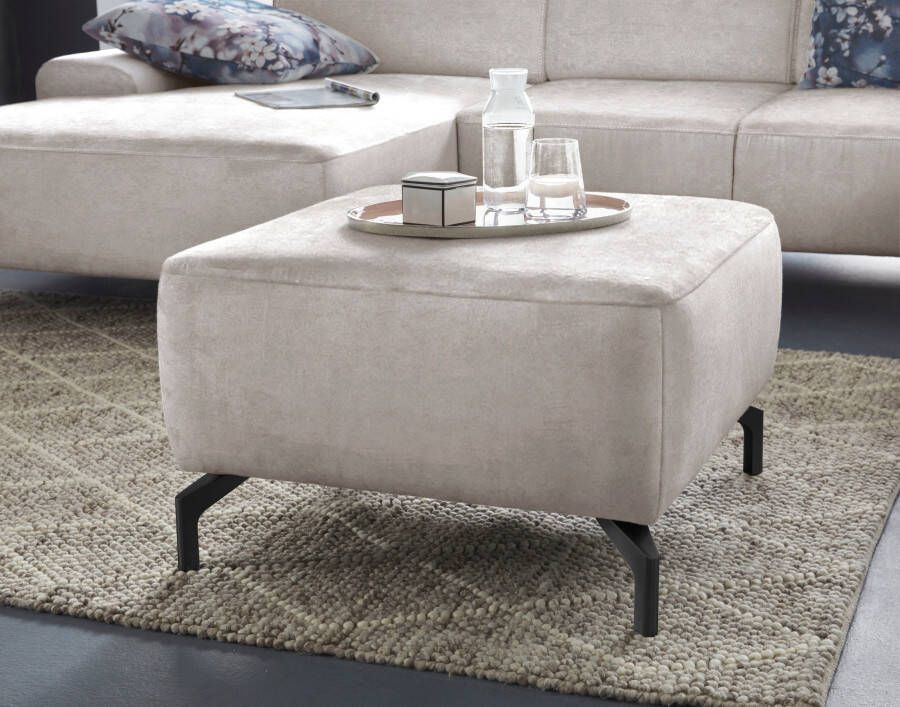 Sit&more Hocker GIZEH Poothoogte 15 cm naar keuze in 2 verschillende pootkleuren - Foto 7