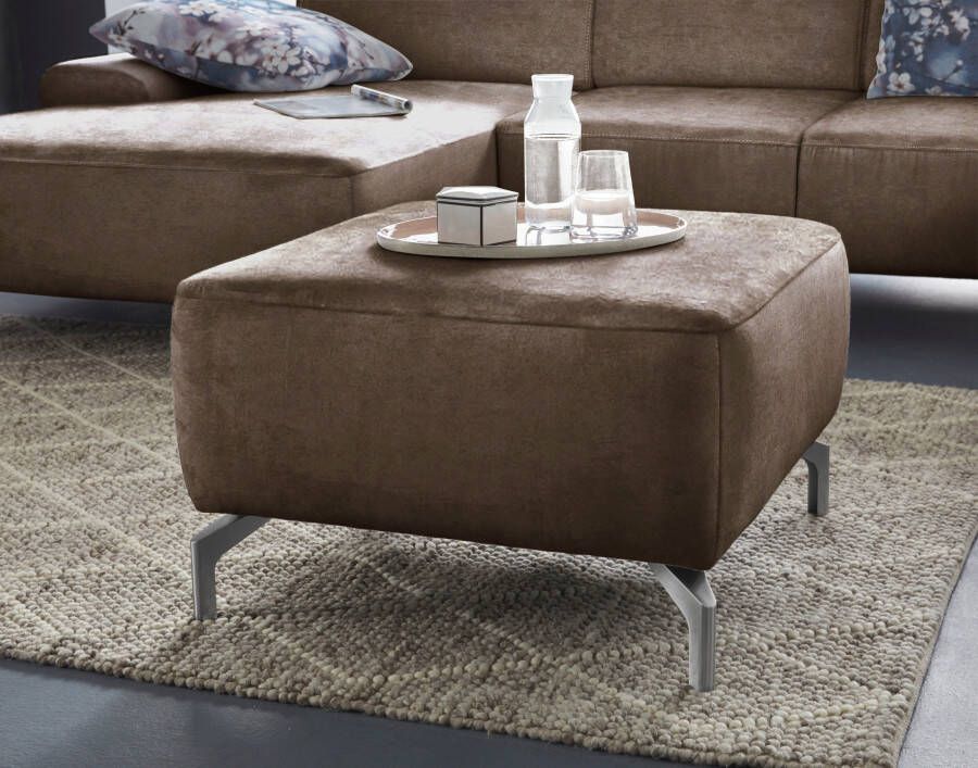 Sit&more Hocker GIZEH Poothoogte 15 cm naar keuze in 2 verschillende pootkleuren