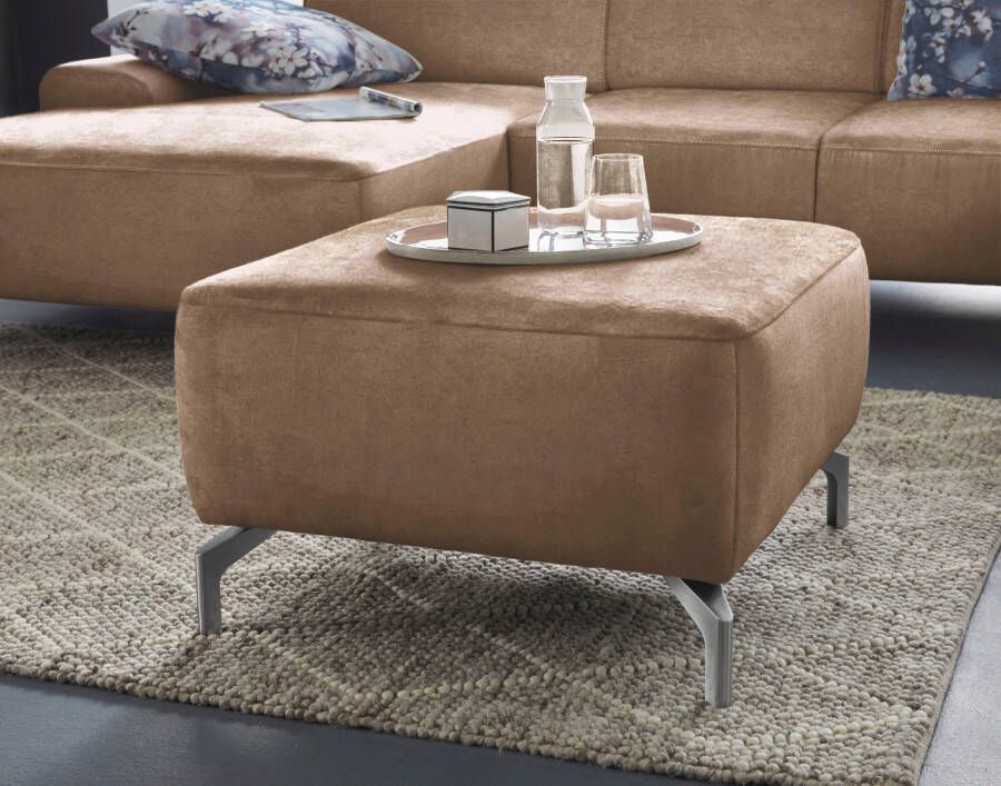 Sit&more Hocker GIZEH Poothoogte 15 cm naar keuze in 2 verschillende pootkleuren - Foto 7