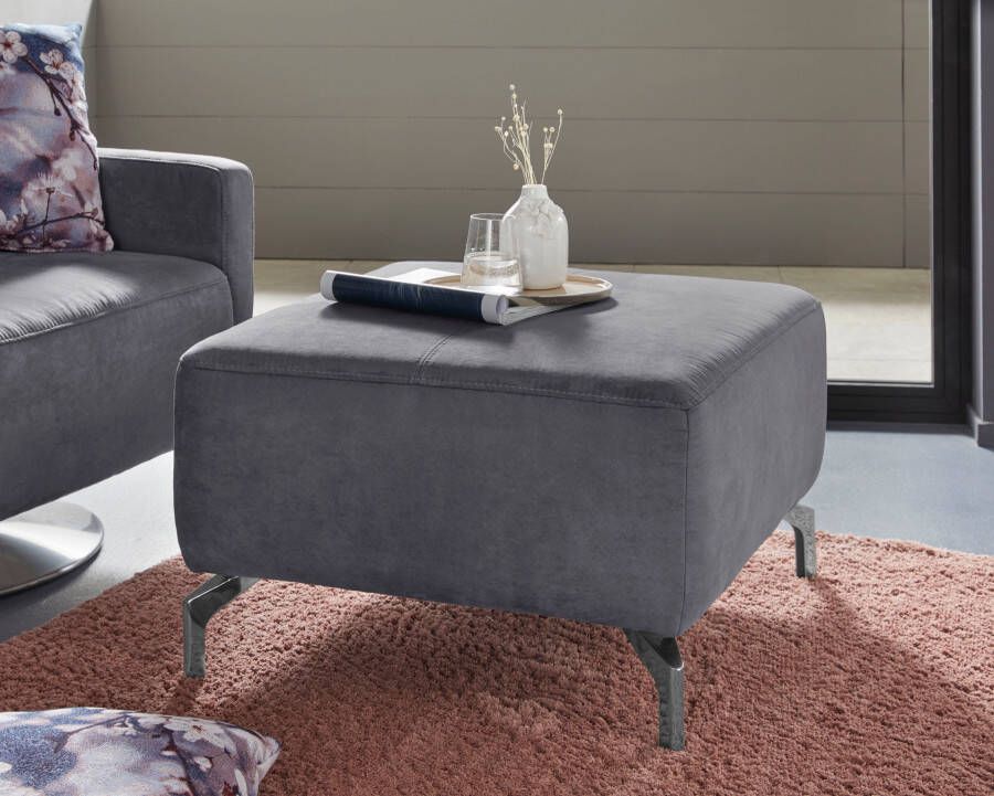 Sit&more Hocker GIZEH Poothoogte 15 cm naar keuze in 2 verschillende pootkleuren