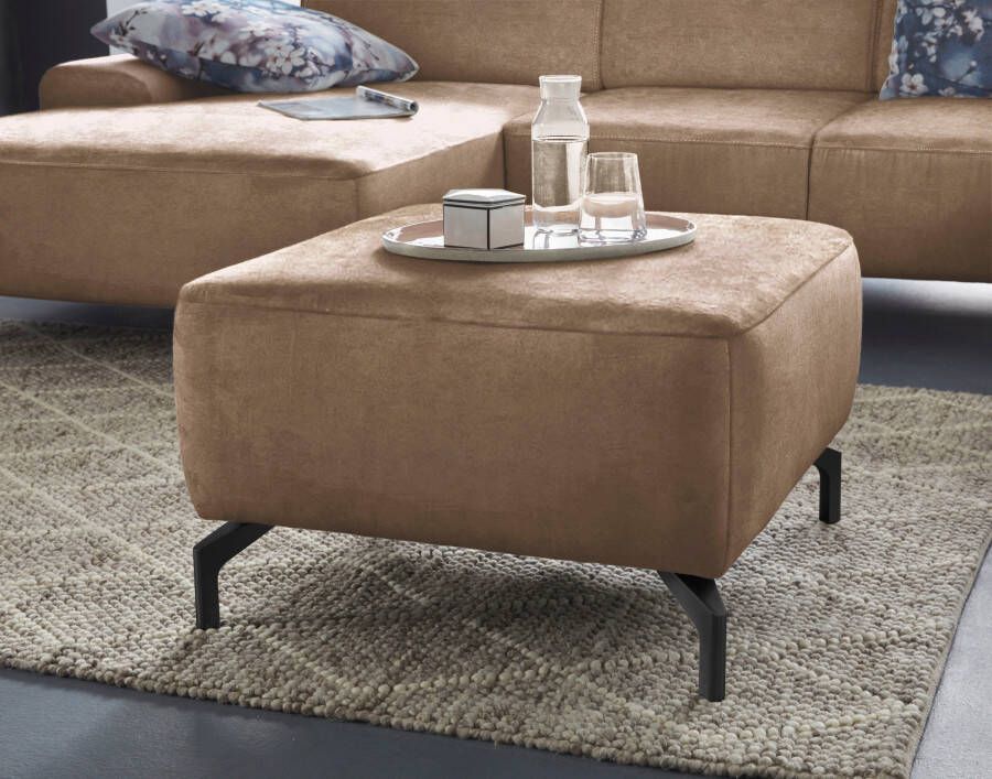 Sit&more Hocker GIZEH Poothoogte 15 cm naar keuze in 2 verschillende pootkleuren - Foto 6