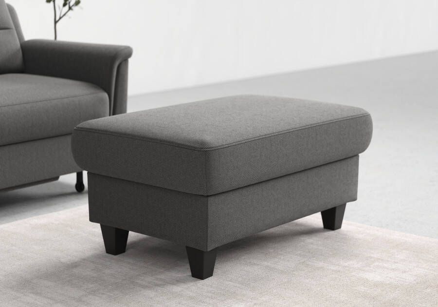 Sit&more Hocker met bergruimte Farö met bergruimte en binnenvering en wengékleurige poten