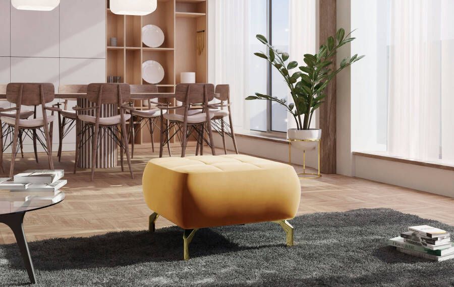 Sit&more Hocker Orient 1 V goudkleurige metalen poten