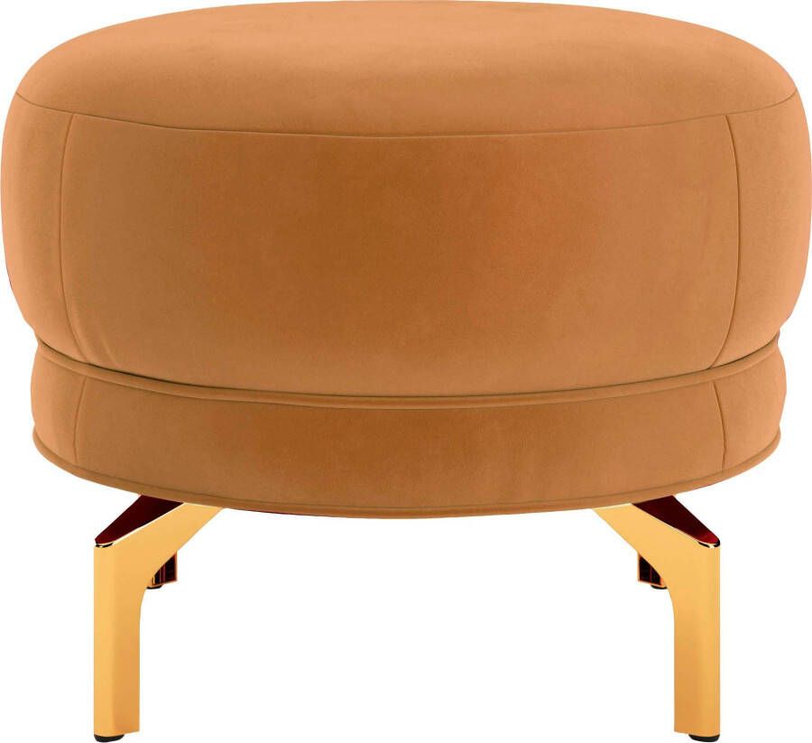Sit&more Hocker Orient 3 V goudkleurige metalen poten