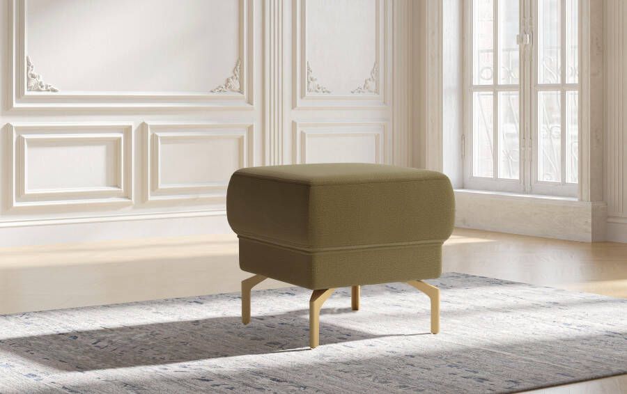 Sit&more Hocker Orient 4 V goudkleurige metalen poten